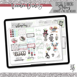 VooDoo Dudes Digital Planner Stickers image 2