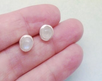 10 x Ohrstecker Rohlinge 925er Silber rosévergoldet 14ct Cabochon Fassung 4-12mm