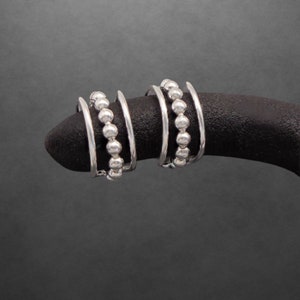 Kugeln Ohrklemmen 925 Sterling Silber neu  3131 Geschenk für Freundin Geschenk für Frauen, Mädchen, Weihnachtsgeschenk