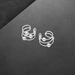 Kugeln Ohrklemmen 925 Sterling Silber neu  2121 Geschenk für Freundin Geschenk für Frauen, Mädchen, Weihnachtsgeschenk