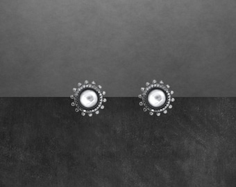 5 mm Bali stud earrings 925 Sterling silver new 2917