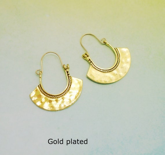 ethno-Boho-plata-Gold Ohrhänger-creolen-oriental-hippie