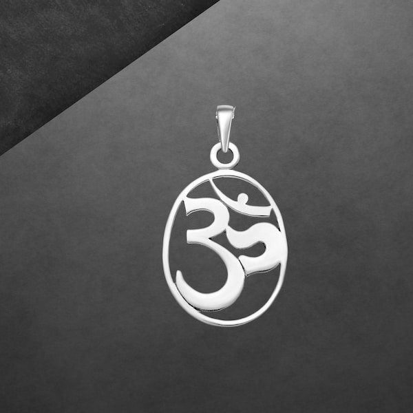 Om Aum Anhänger 925 Sterling Silber neu