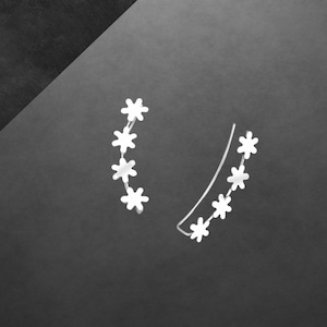 Sternchen Ohrklemme 925 Sterling Silber neu Geschenk für Freundin Geschenk für Frauen, Mädchen, Weihnachtsgeschenk
