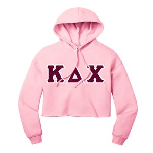 Griechischer Buchstabe Fleece Hoodie