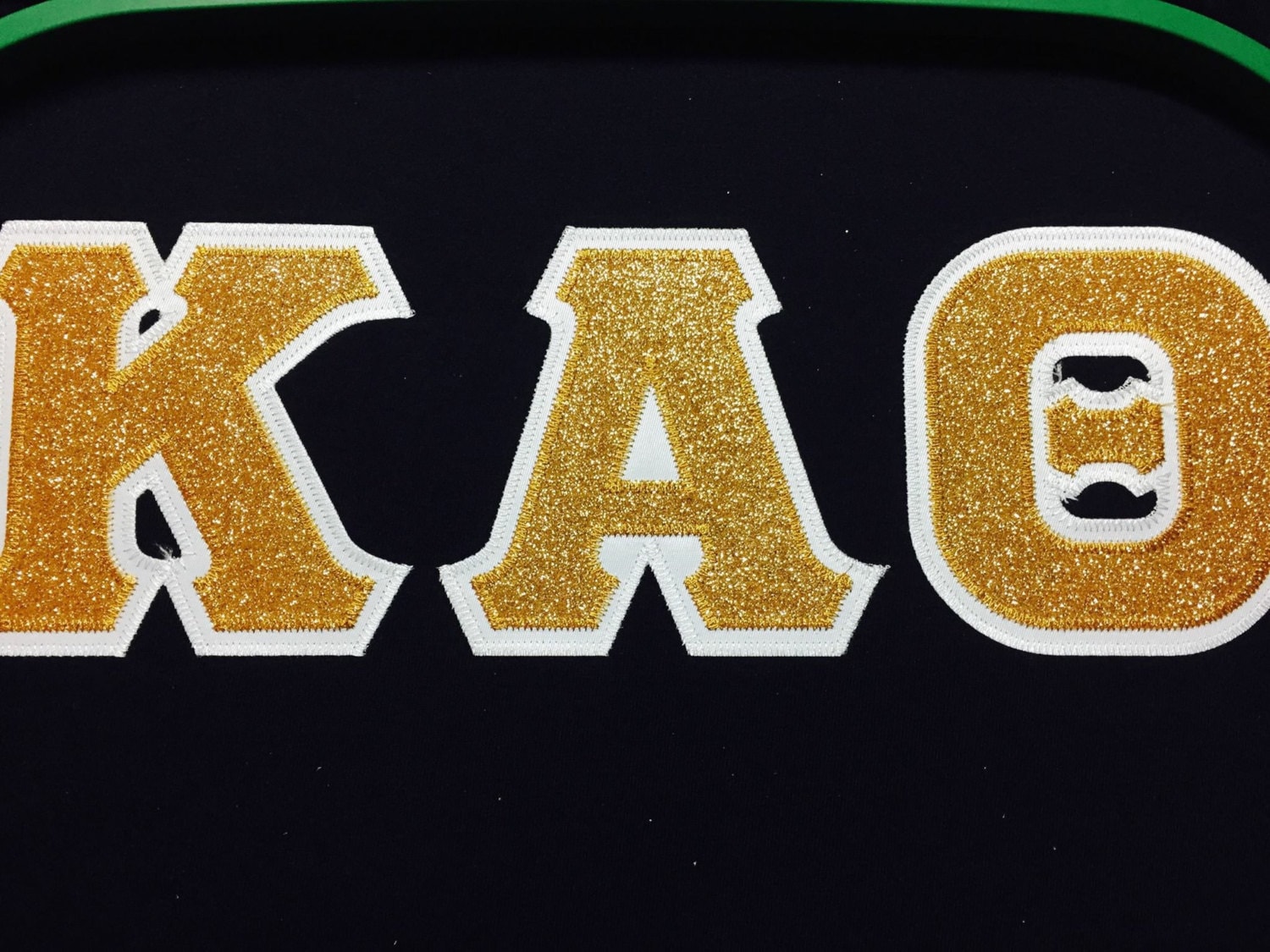 Greek Glitter Letter Sweatshirt