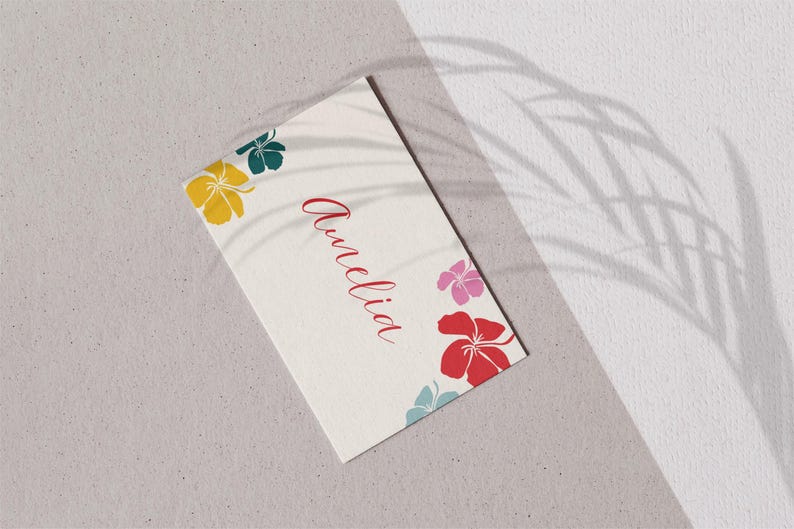 Name Cards Fillable Editable Printable Name Cards Template, Canva Custom & Digital Download ...