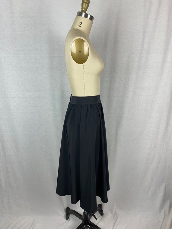 vintage 1980s skirt // size small // 1980s black … - image 5