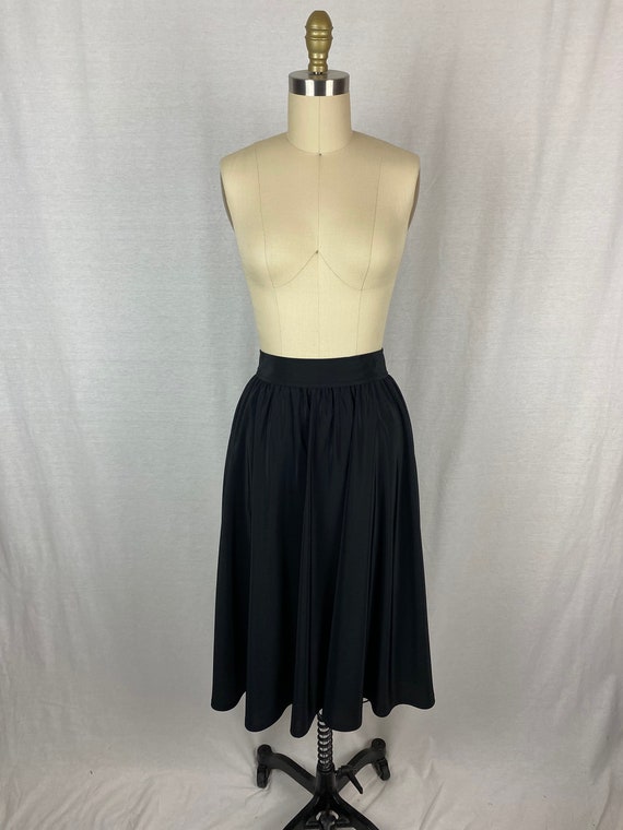 vintage 1980s skirt // size small // 1980s black … - image 2