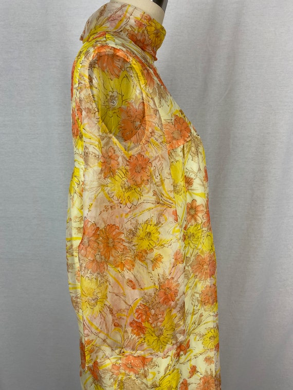 vintage 1960s dress // size medium // 60s yellow … - image 8