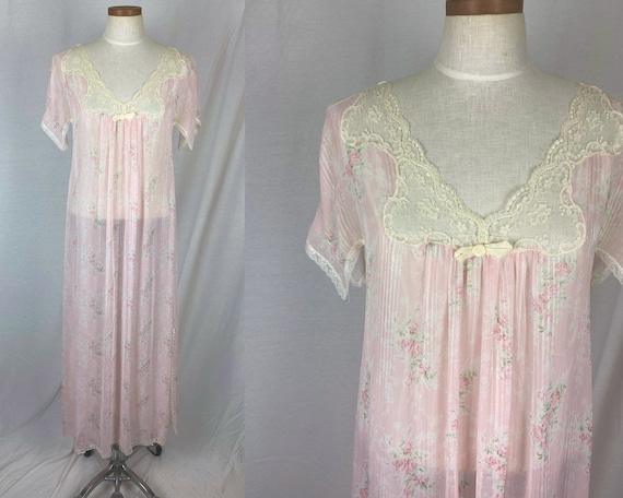 vintage 1980s christian dior nightgown // size la… - image 1