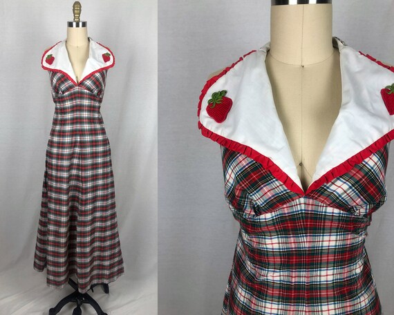 vintage 1960s 1970s dress // size small - medium /
