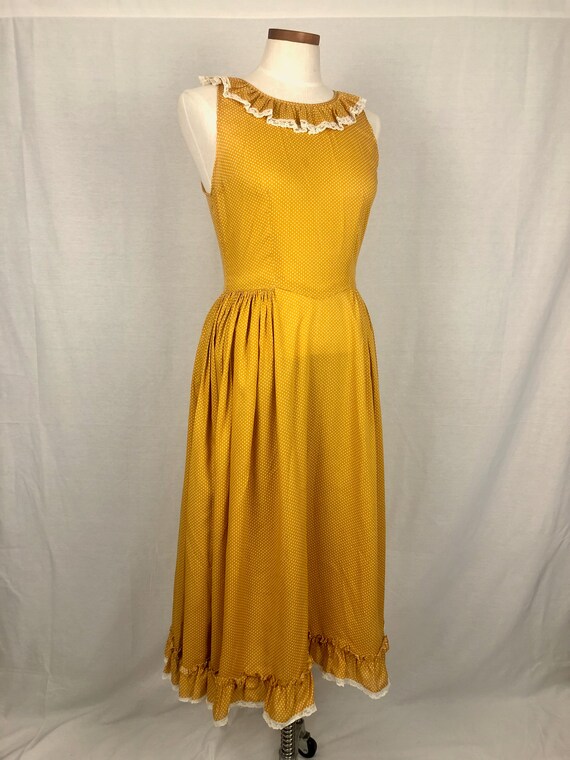 vintage 1970s dress // size medium // 70s prairie… - image 3