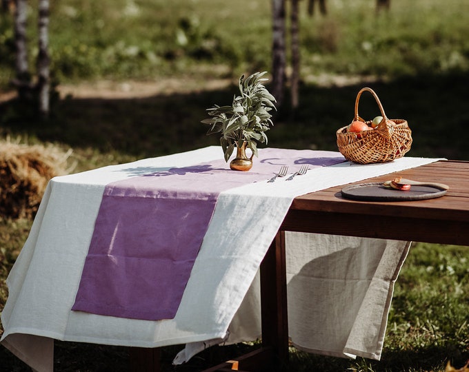 Thick Linen Tablecloth - Washed Linen Tablecloth - Thanksgiving Table - Wedding Linen Tablecloth - Elegant Linen Tablecloth - Easter Linen