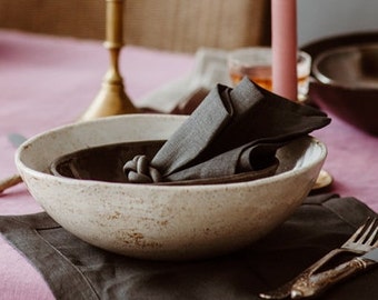 Dark Grey Napkins Set of 6 8 10 12. Gray Linen Napkins. Natural Linen Napkins. Elegant Linen Napkins. Easter Linen Napkins. Christmas decor