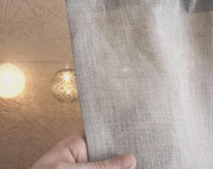 Linen curtain panel, Pure linen curtain, Living room window curtain, Natural linen, Window shade, Long curtain, Classic window dressing