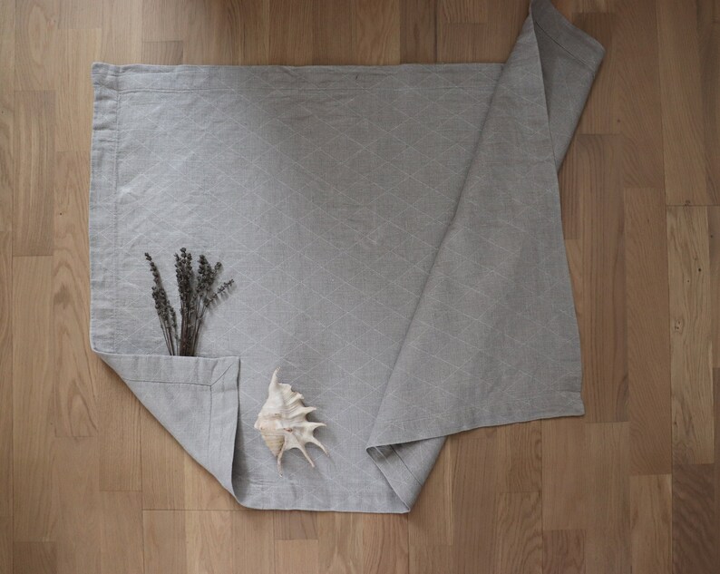 Linen Bath Mat Thick Linen Rug Gray linen bath mat Sauna Etsy