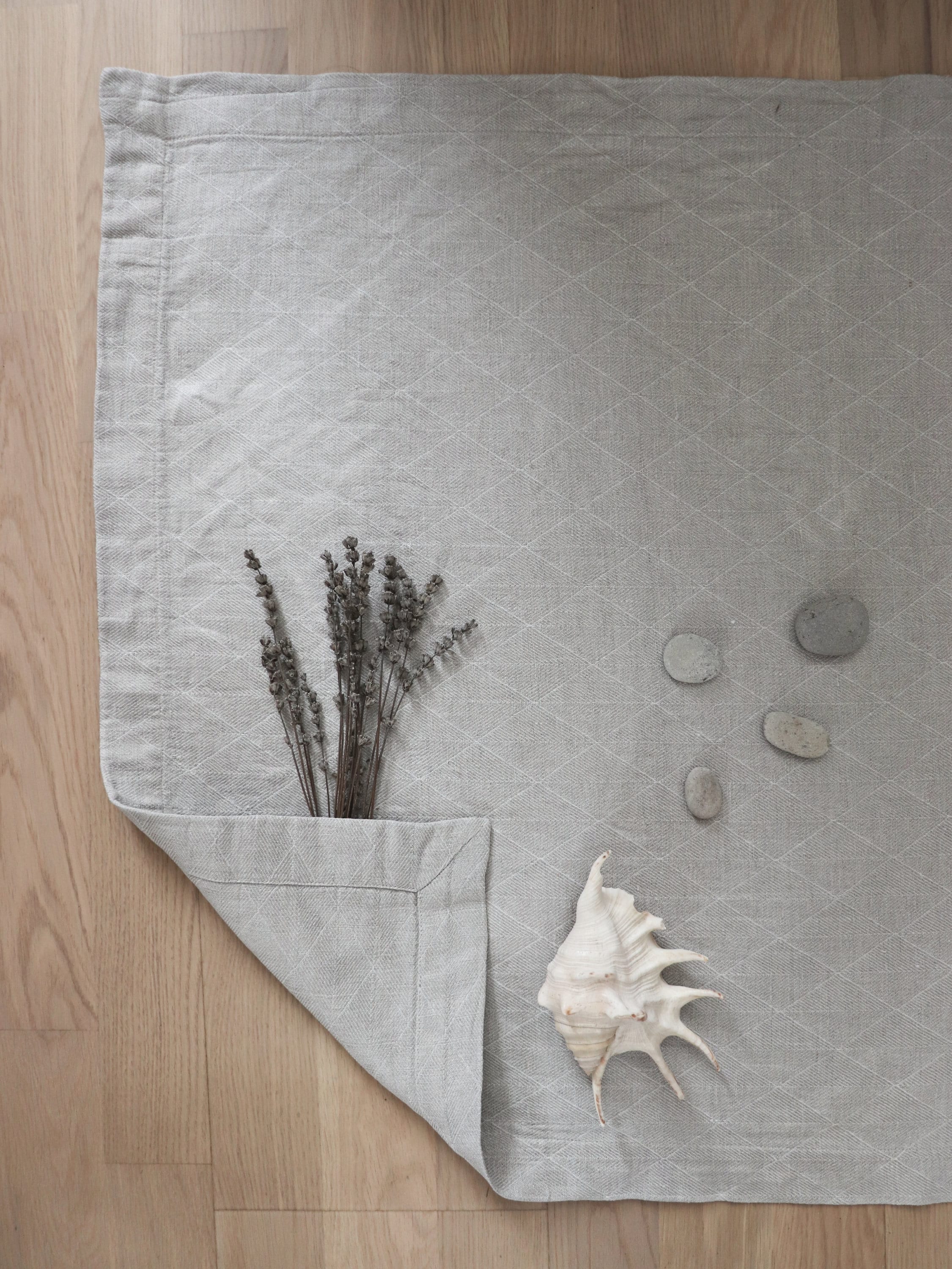 Linen Bath Mat Thick Linen Rug Gray linen bath mat Sauna mat