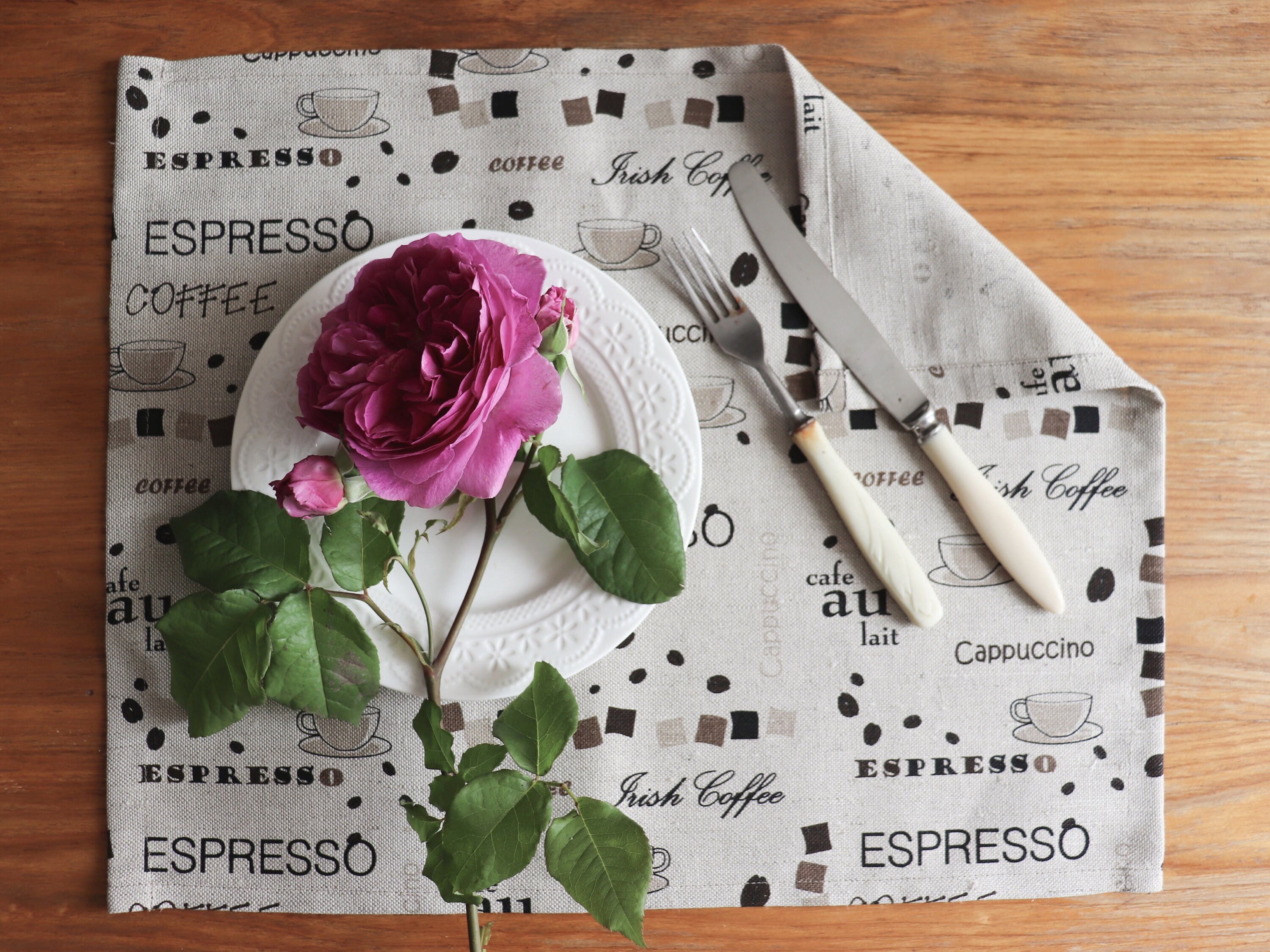 Sale! Thick Linen Placemat Set of 8, Natural Linen Placemats, Placemats