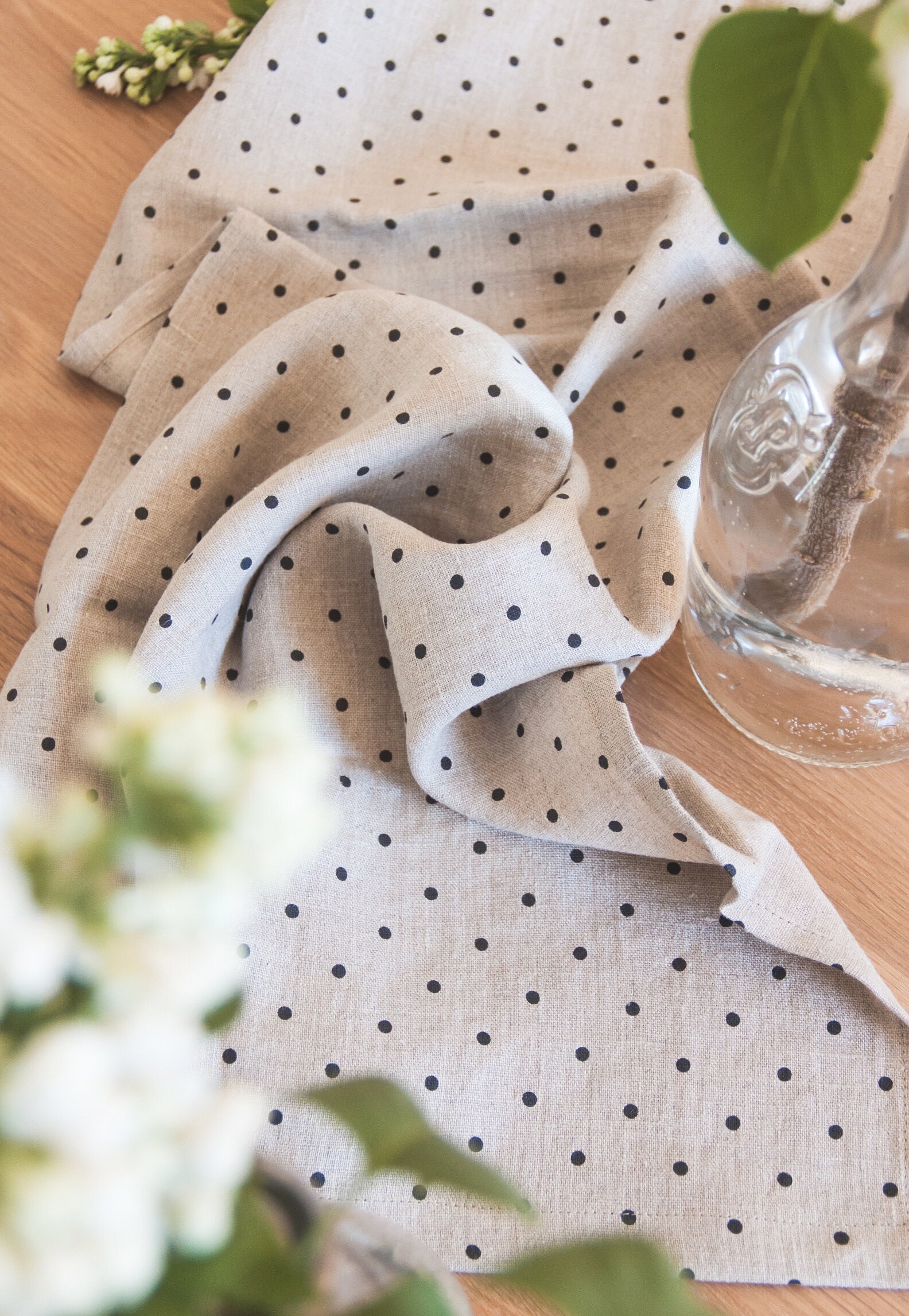 Linen Tea Towel - Undyed Stripe · Under The Canopy