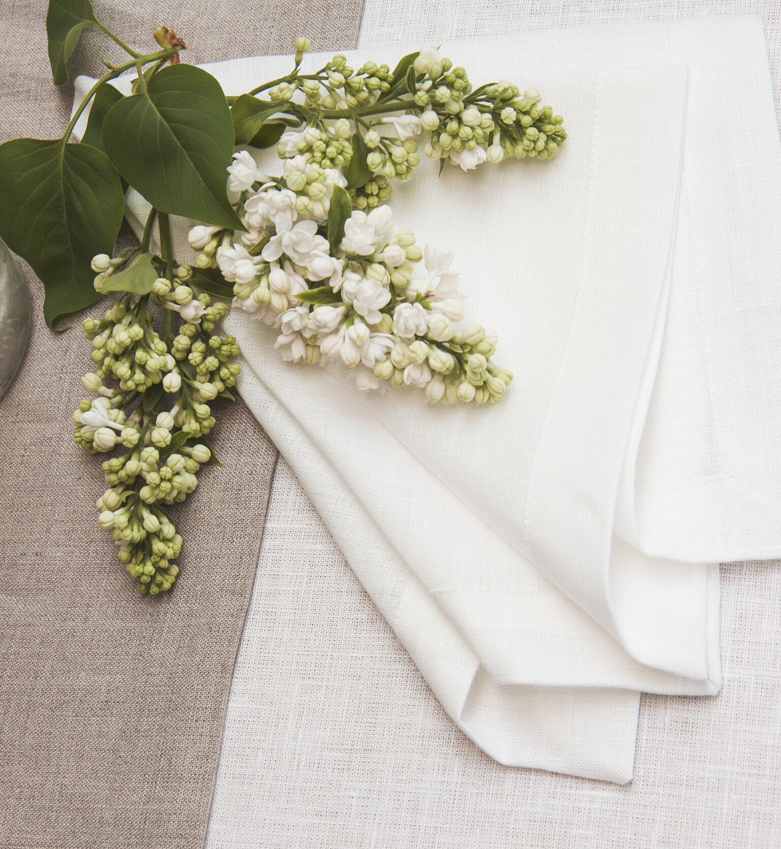 Washed Linen Table Napkin • Local & Natural European Linen • Kalani