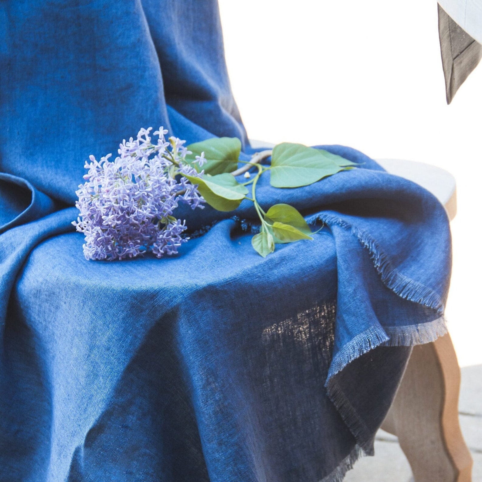 Beach Linen Blanket of Natural Linen Flax Linen Summer Throw Etsy