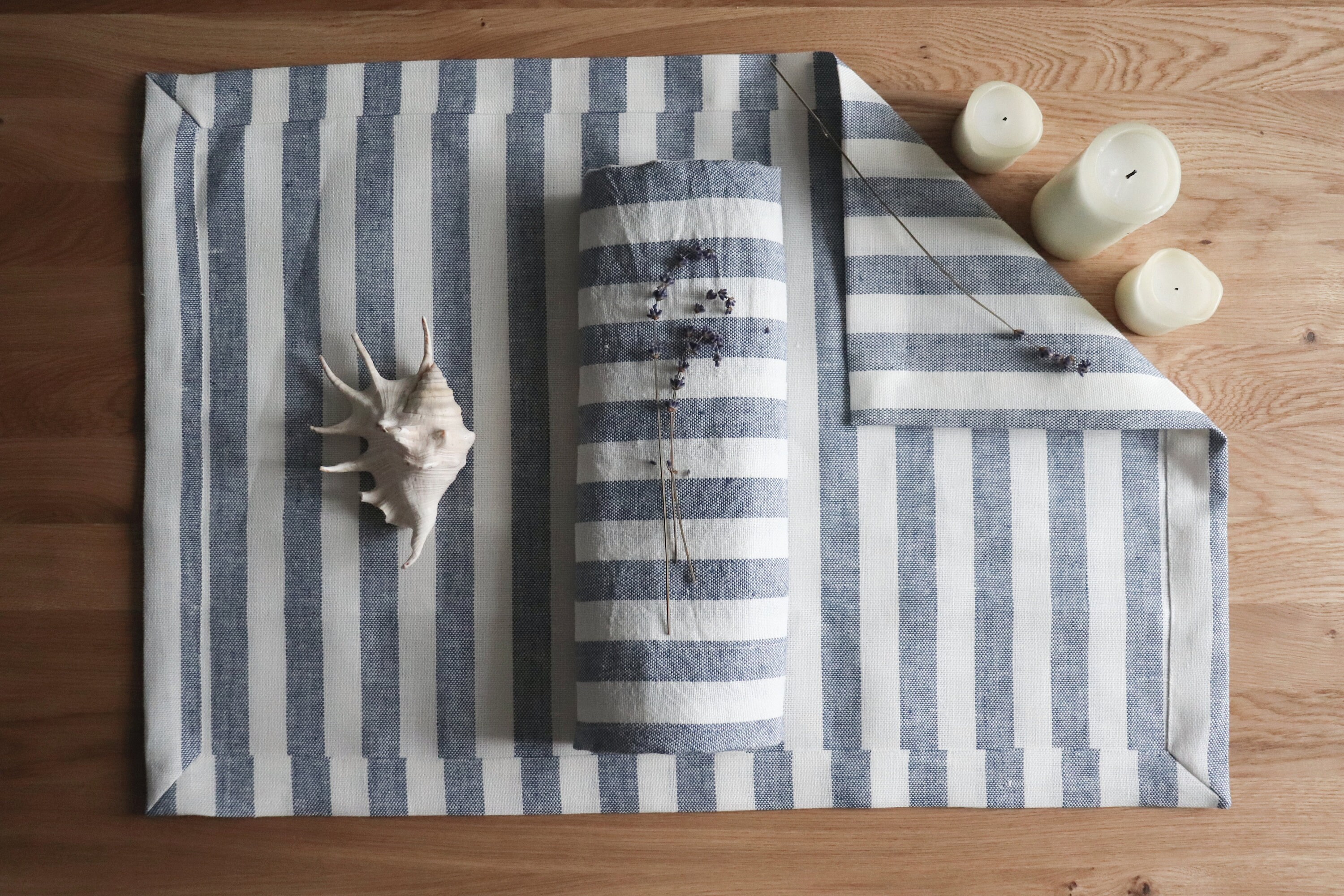 Striped linen bath towel, Pure linen towel, Travelling linen