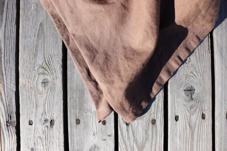 Brown linen throw blanket Natural linen blanket Organic Etsy