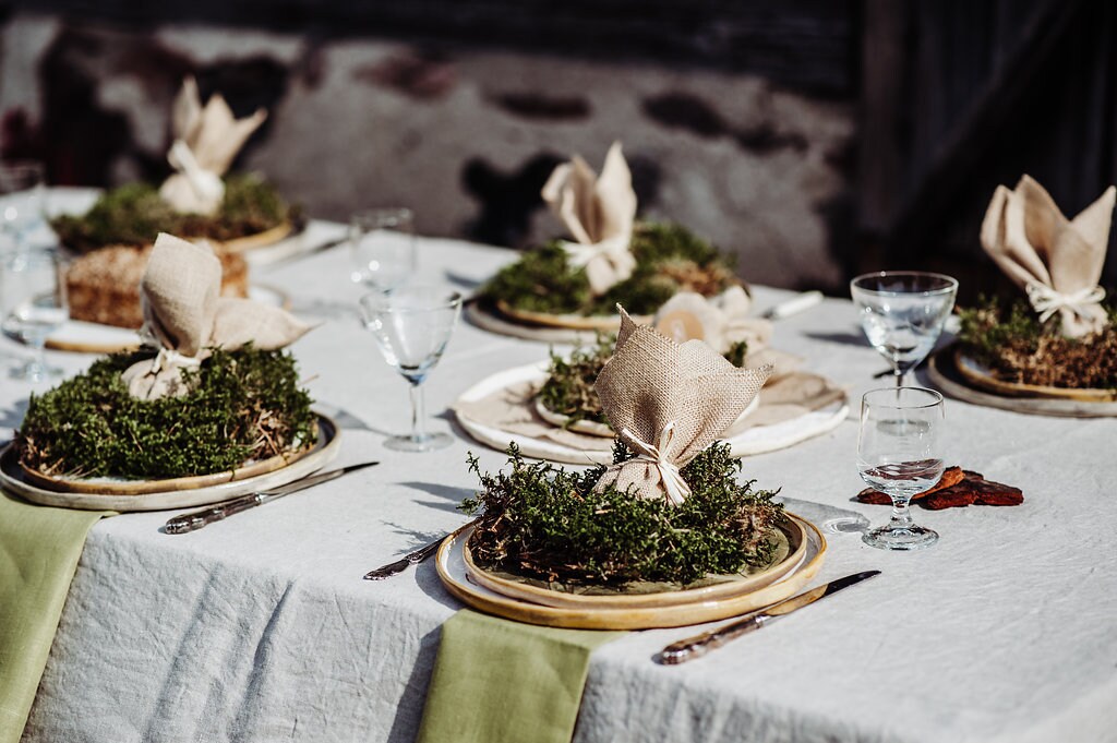 Natural Linen Napkins Set of 6, Table Linen, Eco Napkins, Natural Napkins 