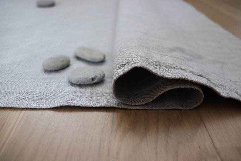 Linen Bath Mat Thick Linen Rug Gray linen bath mat Sauna Etsy