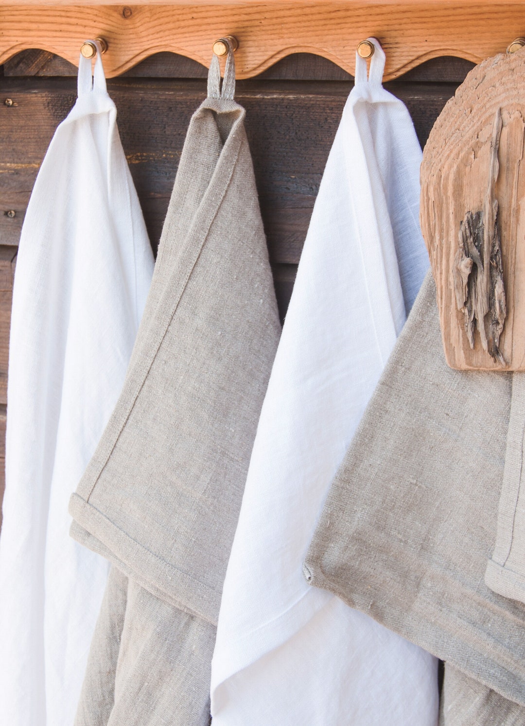 Home SPA Bath Towel Set Organic Towel Set Washed Linen Etsy