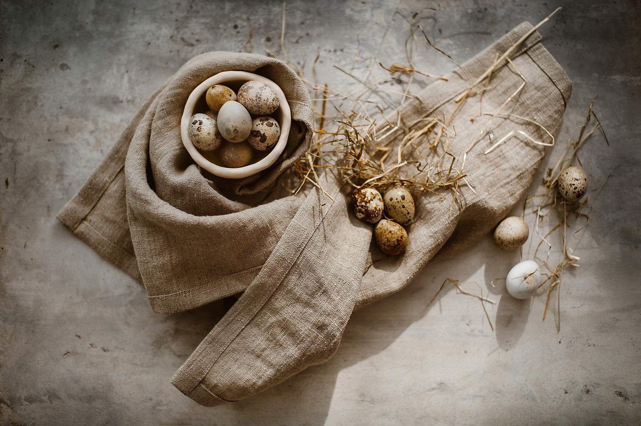 Linen Tea Towel - Undyed Stripe · , Under The Canopy