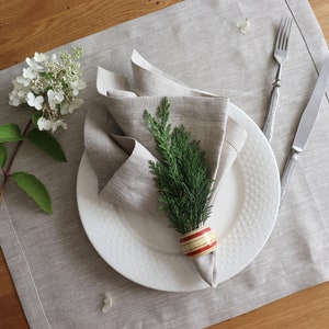 Tovaglioli Di Lino 100% Naturale Con Ricami A Pois – Set Da 4 – Bianco, 45x45 Cm – Eleganza Francese Per La Tua Tavola