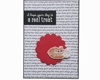 Ginger Cat Card: Happy Birthday and Thinking of You Card