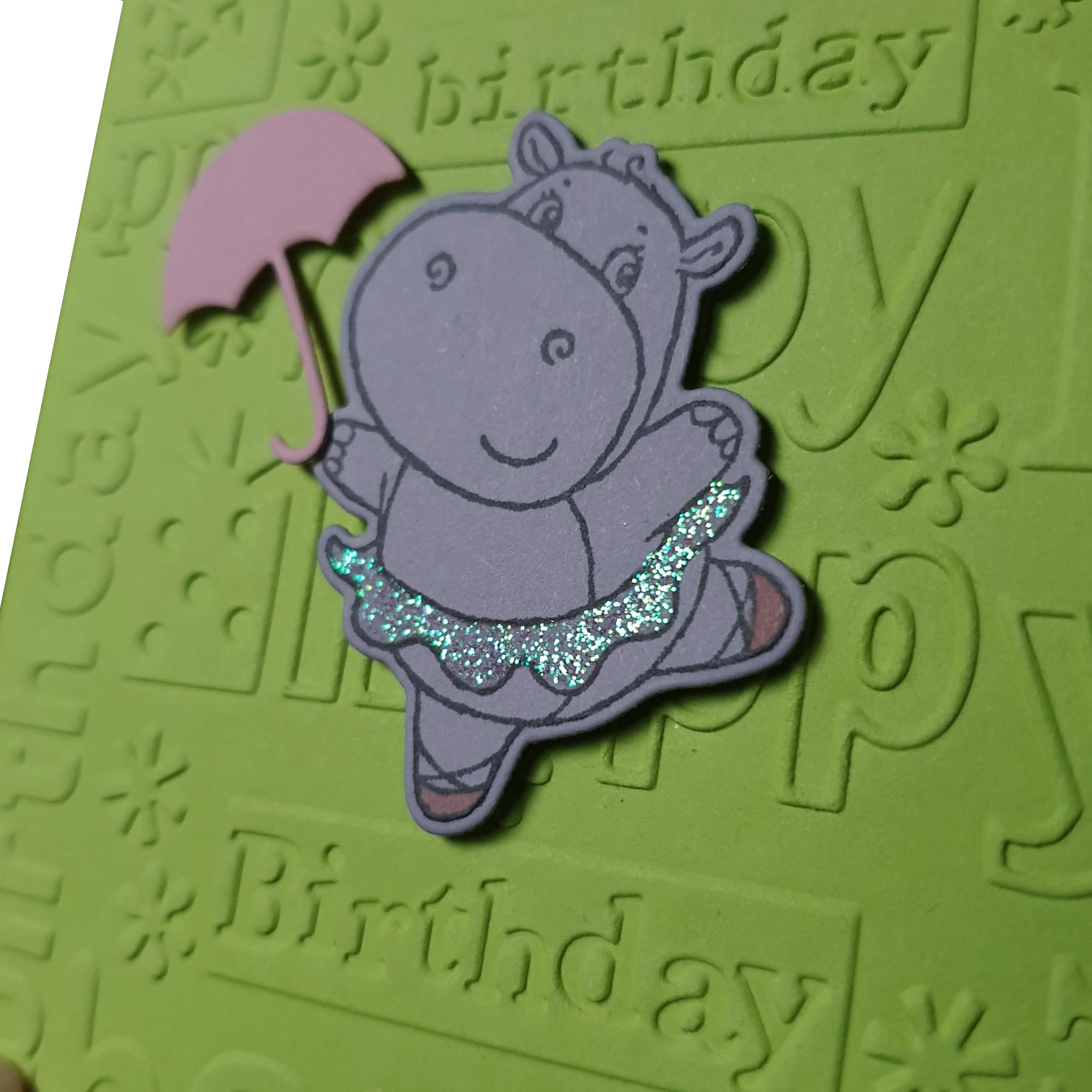HAPPY BIRTHDAY CARD With Dancing Hippo Happy Birthday Hippo Etsy