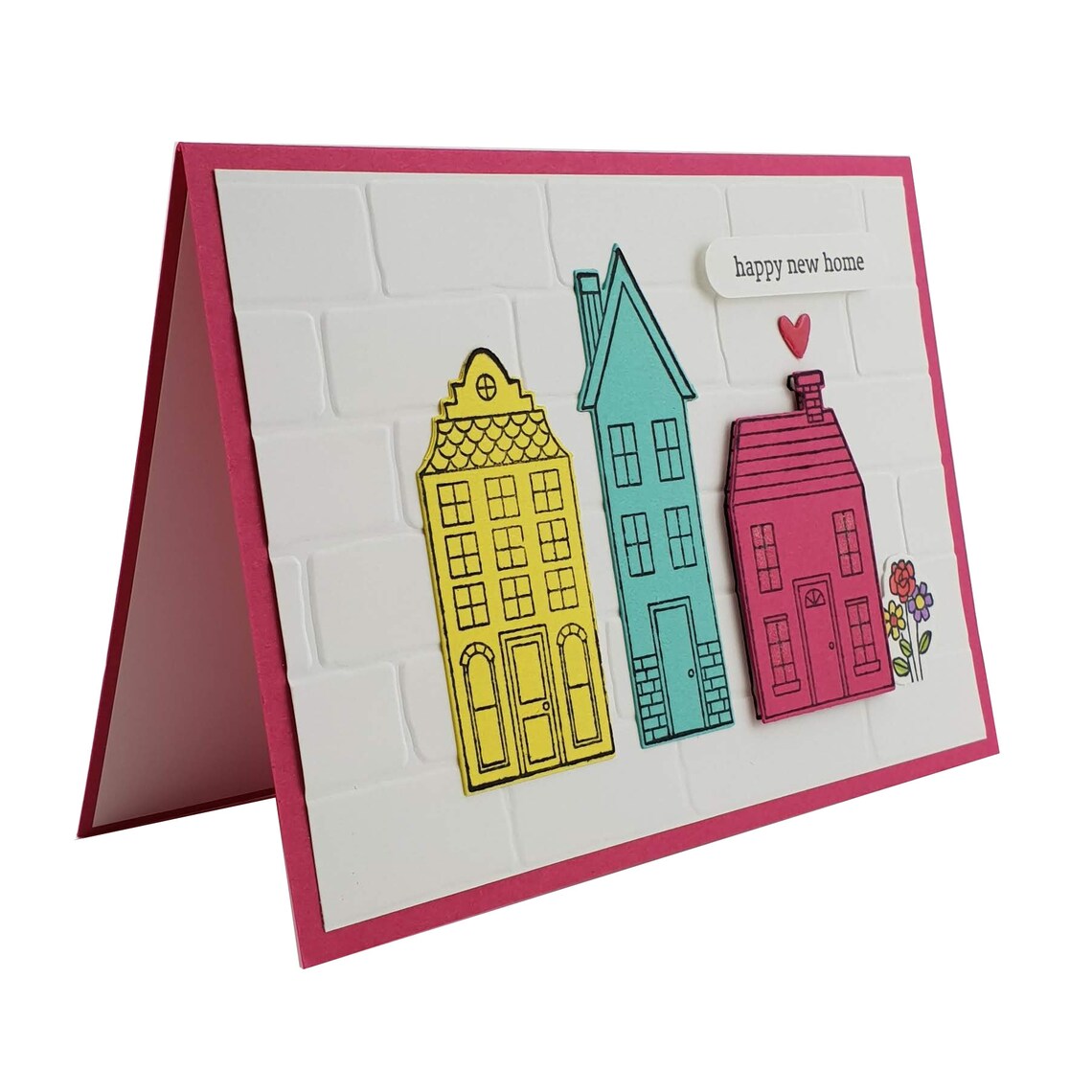 NUEVA TARJETA DE INICIO en rosa tarjeta de calentamiento de | Etsy