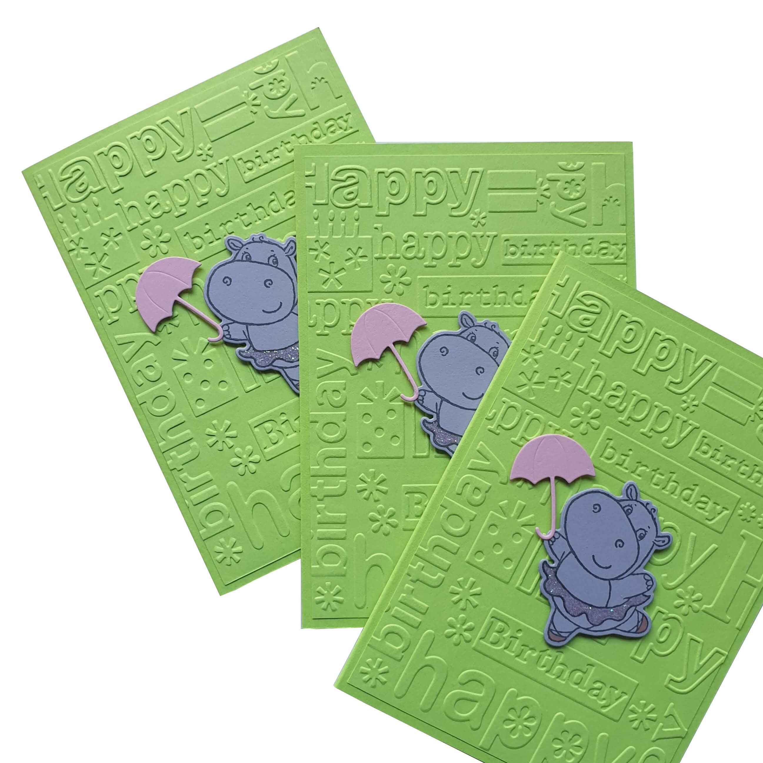 HAPPY BIRTHDAY CARD With Dancing Hippo Happy Birthday Hippo Etsy