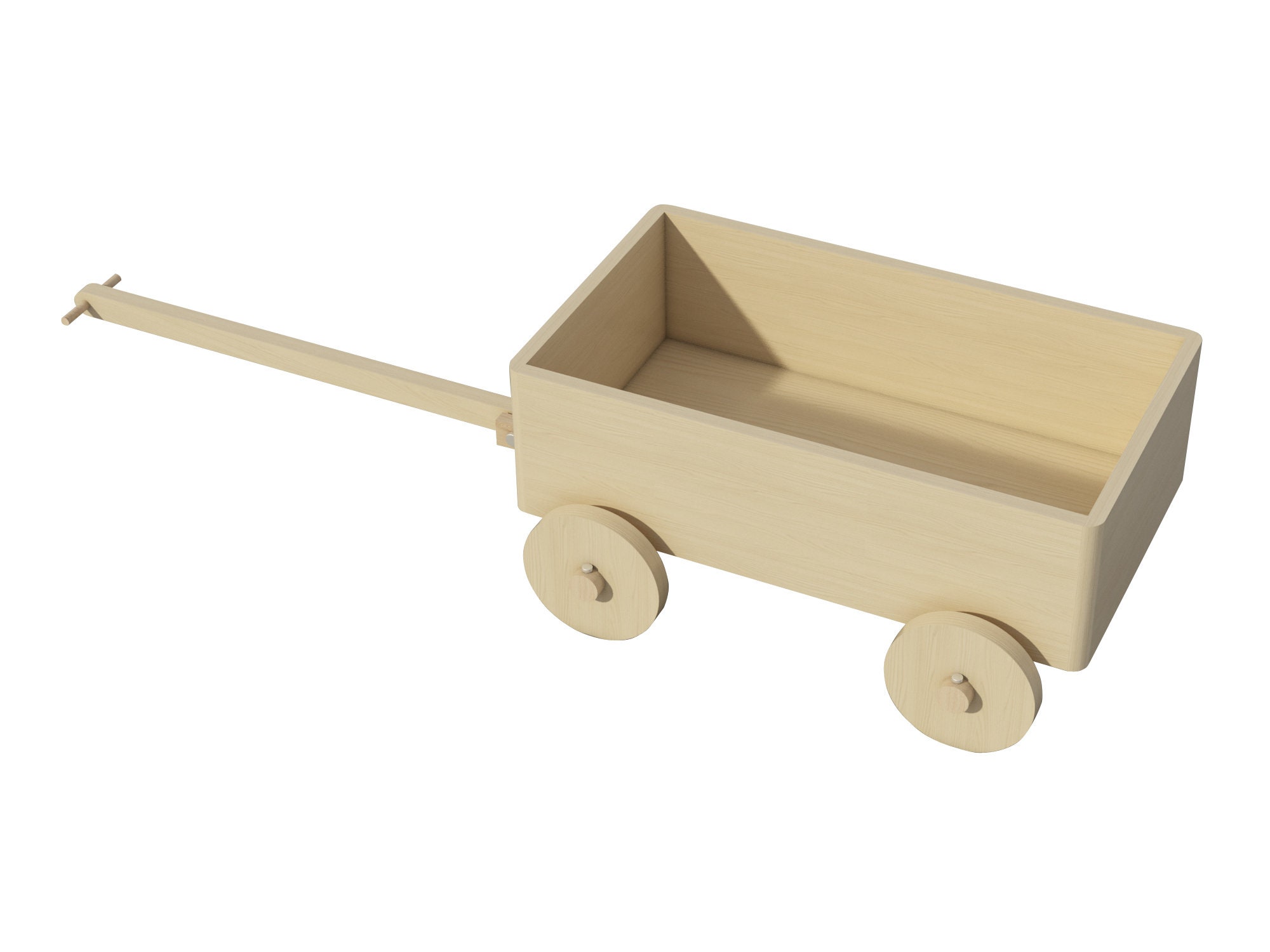 Wooden Wagon Cart Plans DIY Kids Toddler Traditional Ride On Etsy
