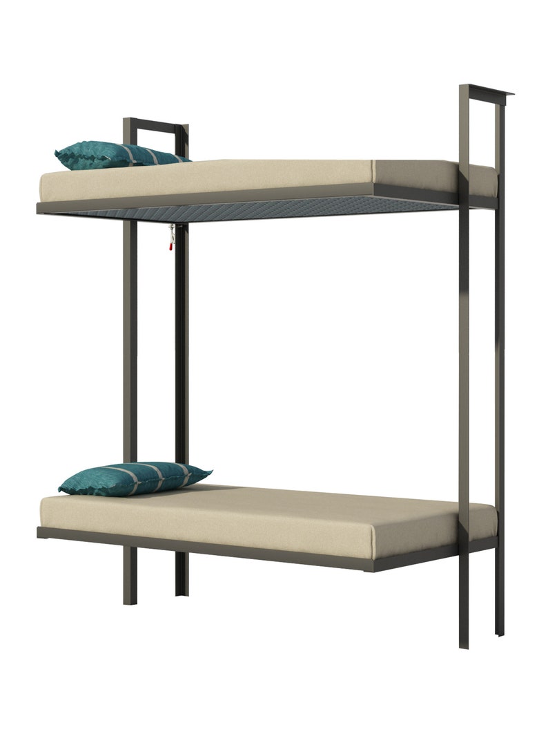 Folding Bunk Bed Plans Diy Bedroom Furniture Kids Image 0