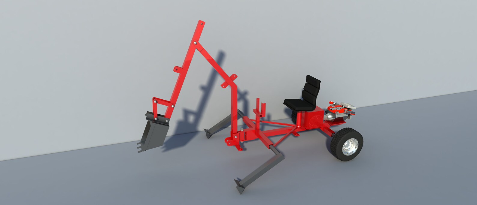 Portable Backhoe Plans DIY Track Hoe Excavator Garden Digger Etsy