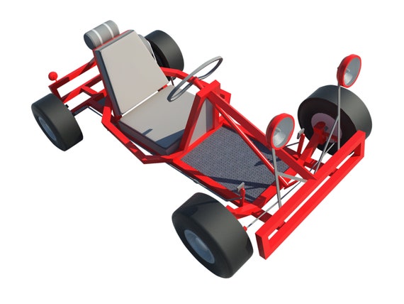 Go Kart Plans Diy Racing Vehicle Wheel Rider Outdoor Sports Etsy