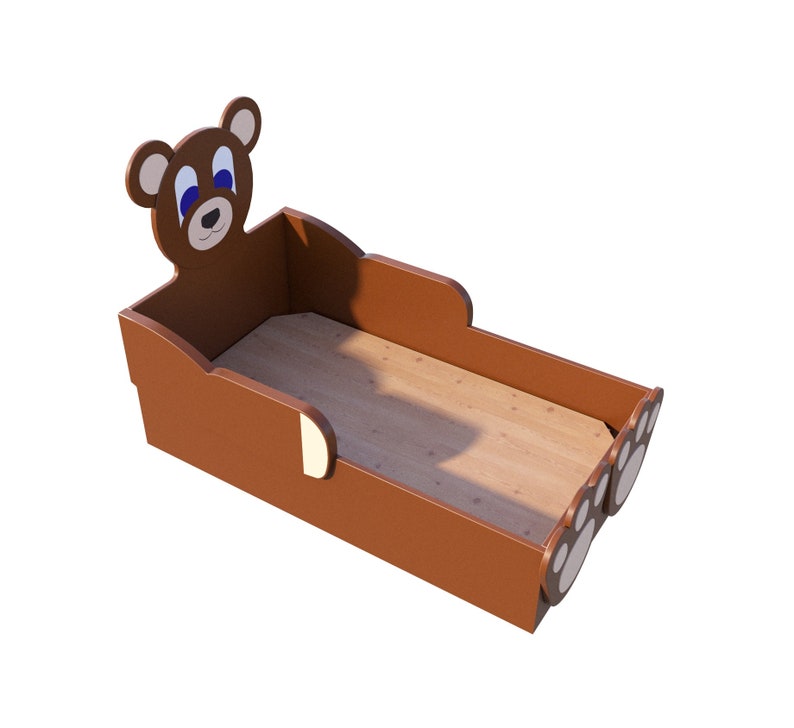 Teddy Bear Kids Bed Plans Diy Single Size Bedroom Furniture Woodworking