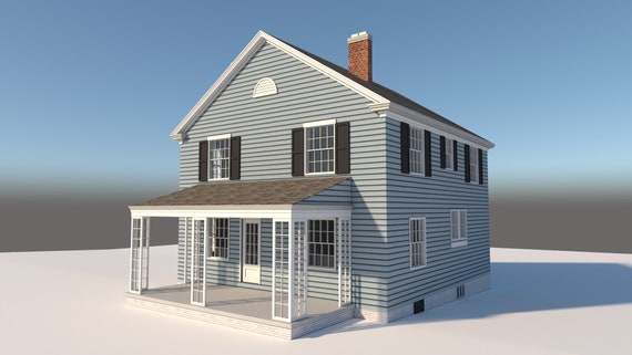 2 Story Farmhouse Plans Diy 4 Bedroom Farm Home 1680 Sq Ft Build Your Own