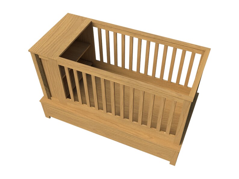 Baby Crib Plans Diy Newborn Bed Sleeper Storage Nursery Etsy