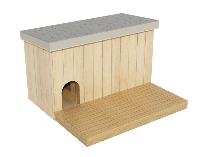 Large Outdoor Dog House Plans Diy Wooden Doghouse Pet Shelter Image 0