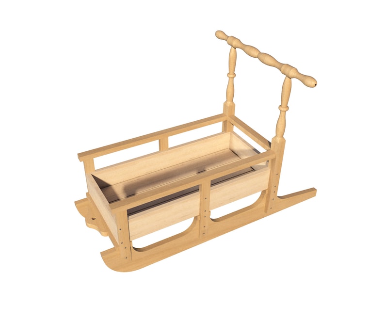 Wooden Snow Sled Plans Diy Downhill Sledding Winter Kids Image 0
