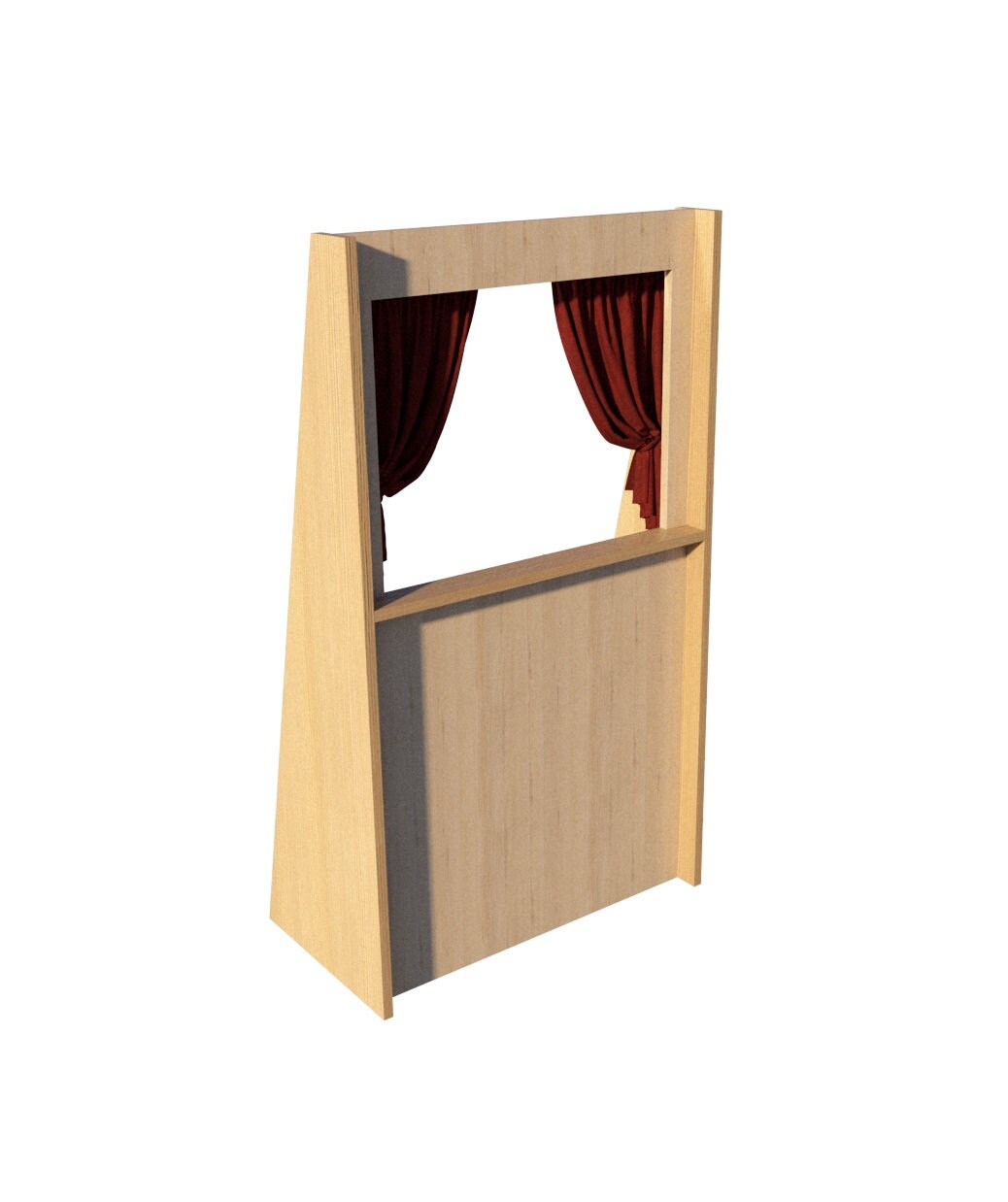 Puppet Theater Plans DIY Woodworking Free Standing Stage Kids | Etsy