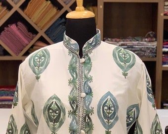 Kashmiri Jacket, Embroidered Ethnic Coat, Kashmiri Coat, Boho Jacket, Ethnic Jacket, Traditional Coat, Wool Clothing, Silk Coat, Women Gift