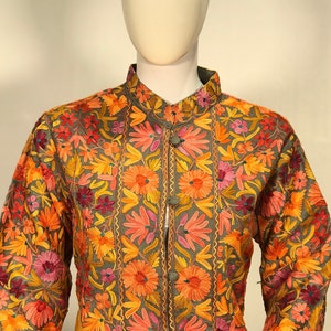 Kashmiri Jacket, Embroidered Coat, Indian Jacket, Boho Coat, Ethnic Jacket, Floral Coat, Winter Jacket, Bohemian Coat, Banjara Jacket