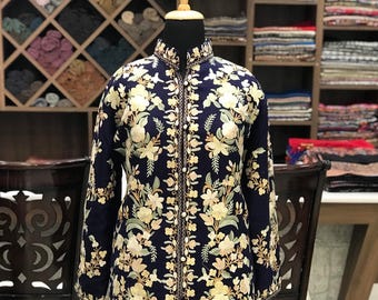 Kashmiri Jacket, Embroidered Coat, Jacket For Women, Kashmiri Coat, Kashmiri Embroidery, Boho Jacket, Ethnic Coat, Indian Jacket, Banjara